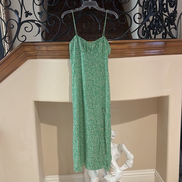 🤩SOLD 🤩NWT/ZARA MIDI Corset style print dress - Picture 4 of 12